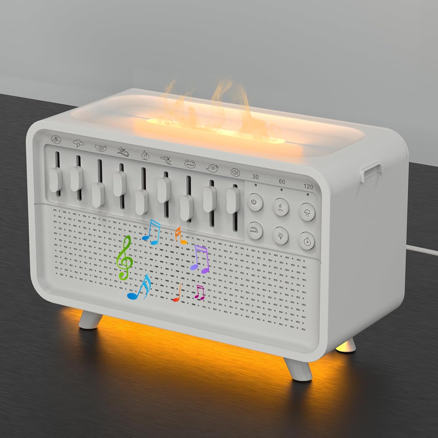 3 In 1 Bluetooth Speaker White Noise Sleep Night Light Humidifier All-in-one Machine Free Combination